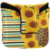 GuoChe Mallet Putter - Copertura magnetica per mazzuola, quadrata, in pelle PU, impermeabile, messicano, leopardo, ghepardo, girasole, turchese