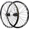 TINGMIAN Set di Ruote Freno Disco Mountain Bike 26 27,5 29,Ruote Bicicletta Sgancio Rapido Mozzo 32 Fori, For Cassetta 7/8/9/10/11/12, Ruota Anteriore E Posteriore 2035g(Negro,26inch)