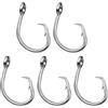 Btgghytr 5Pcs Cerchi In Acciaio Inox Gancio Grande Gioco Acqua Salata Amo Da Pesca Tonni Amo Da Pesca Accessori Da Pesca Cerchi In Acciaio Inox