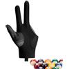 Generic Guanti da biliardo a tre dita, guanti sportivi per tiratori per stecche, mano sinistra/destra, taglia universale, per biliardo con 3 dita, per sport carambola