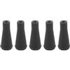 Baxnore Punte di Freccia in Gomma 5 Pezzi 6 mm Punte morbide smussate Punte Larghe Punte di Freccia per tiro con l' per Attrezzature da Allenamento sicure durevoli per Legno Fibra (Nera)