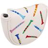 Cabilock Copri Putter da Golf in Pu con Interno in Peluche Antigraffio, Design Ricamato Elegante per Protezione Mazze da Golf in Legno Durante Gioco