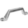 PLAFOPE Maniglia Impugnatura Ergonomica e Resistente in Acciaio Inossidabile Colore Argento per Sostituzione Corrimano Barca e Camper per Mani Robuste