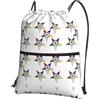 YYHHAOFA Zaino con cerniera e coulisse con stampa di stelle orientali - Borsa da palestra resistente, leggera e resistente all'acqua, per viaggi, sport e trasporto quotidiano