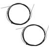 Toddmomy Cavo Freno per Bicicletta 2 Pezzi in Acciaio Inossidabile Rivestimento Speciale per Mountain Bike, Resistente e Antiscivolo, Accessorio Freno Nero