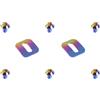Caswynlife 2 paia di tacchetti per pedali da bici con viti in lega Ti compatibili con Time Lclic per scarpe da ciclismo su strada, parti di ricambio multicolore per una facile installazione (dorato)