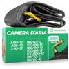 MoovMoov Camera d'aria 12 pollici per pneumatici 90/90-12, 100/70-12, 100/80-12, 100/90-12, 100/100-12, 110/70-12, 110/80-12, 3.00-12, 3.25-12 e 3.50-12 - Scooter e Mini Moto - Valvola a gomito