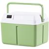 Generic Cooler con ruote, scatola frigo portatile, 27 x 21 x 20,5 cm, capacità di raffreddamento compatta, per conservare alimenti per bevande, rigida isolata, per campeggio, picnic, spiaggia, viaggi