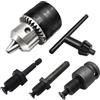 TYDHGSE Mandrino For Trapano Da 1,5-13 Mm, Attacco 1/2-20UNF, Conversione Punte For Avvitatore A Percussione, Attacco Esagonale/presa SDS-Plus, Adattatore Quadrato Con Chiave(Chuck and Shank Set)
