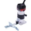 POTYYH Fresa elettrica per legno, 800 W, fresatrice elettrica per legno, fresa con una sola mano, diametro 6,35 mm, 30000 giri/min, base trasparente, per fresatura del legno, produzione a mano