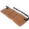 HUSHUI Cintura Portautensili Portatile Resistente All'acqua per la Lavorazione del Legno con 8 Tasche per Progetti di Giardino e Fai da Te 64,5x26 Cm (Colore del suolo)