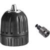 TYDHGSE Mandrino autoserrante 0,8-10 mm 3/8-24UNF, attacco esagonale/SDS-Plus/adattatore a presa rapida quadrato, for punte da trapano, cacciaviti, maschi e bussole(Chuck and Adapter)