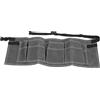 HUSHUI Cintura Portautensili Portatile Resistente All'acqua per la Lavorazione del Legno con 8 Tasche per Progetti di Giardino e Fai da Te 64,5x26 Cm (Grigio)