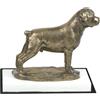 Rottweiler - Figura Con Cane Su Basamento In Legno Bianco DE