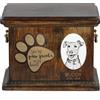 Art Dog Welsh Terrier - Urna Per Ceneri Di Cani Con Piastra In Ceramica E Descrizione DE