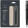 Parker Frontier Nero Opaco Cromata Penna Stilografica Sottile Pennini Converter