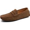 CZHIHANEG Uomo Pelle Scamosciata Penny Mocassini Comfort Scarpe da Guida Oxford Classico Penny Loafers Moda Pantofole 38-49 EU