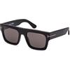 Tom Ford Occhiali da Sole FAUSTO FT 0711-N Matte Black/Smoke 53/20/145 unisex