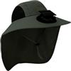 Generico Cappello da Sole con Ventola - Capello A Tesa Larga con Ventilazione Solare - Protezione Nuca Ricaricabile USB per Donna Uomo All'Aperto Escursionismo Viaggio Spiaggia Campeggio