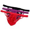 KHUFUZI Perizoma da uomo in seta ghiaccio traspirante slip mesh intimo trasparente cool mutande sorpresa per fidanzato marito, Confezione da 3 colori, 8-14
