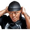 RED by Kiss Bow Wow X Power Wave Extreme Shine Silky Durag per gli uomini Onde Silky Doo Rag (grigio antracite)