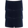 Allxwek, Slip da Donna in Cotone, Modello Boy Shorts, Boxer Elasticizzati e Comodi, con Nodo, Taglia 3/6, Modello 3901, XX-Large