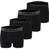 O'NEILL Boxer da uomo O'Neill basici, biancheria intima sportiva per tutte le occasioni in set da 2 pezzi, blu melangiato XXL