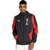 PUMA Giacca da Calcio Pre-Gara A.C. Milan da Uomo S Black for all Time Red