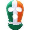 InfiniZer Passamontagna irlandese bandiera irlandese per uomo e donna, passamontagna traspirante tricolore, maschera irlandese, maschera da sci, vestibilità elasticizzata per inverno, festival e stile urbano
