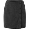JOASIS Gonna da donnaGonna Donna in Velluto con Tasche, Vita Alta, Bottoni sul Davanti, Linea A-Nero-S