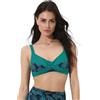 Lovable Parte Alta del Costume Modellante | Reggiseno con Coppe Soft, Arricciatura Regolabile e Struttura Sottoseno Elasticizzata | Comfort e Sostegno, Smeraldo e Blu 42C - 7C