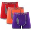 COSHAL® Boxer da uomo senza cuciture in vita da uomo, morbidi boxer da indossare tutti i giorni, slip sportivi comodi da uomo, confezione da 3 (giallo, rosa, verde) e (rosso, Giallo-rosa-verde, L