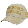 eBoutik - Berretto da baseball americano MAGA USA bianco - Cappello ricamato presidente Donald Trump - Cappello con slogan Make America Great - Costume unisex regolabile, bianco, Taglia unica