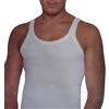 Leable Canottiera Uomo Spalla Stretta Cotone 1476-tag 4 Bianco- Pack 6