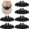 oruola 15 inserti modellanti per cappelli, protettori con design unico a caverna, lavabili e riutilizzabili, protezione dal sudore per berretti da baseball, cappelli da sole, colore nero, Nero , S/L