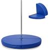 FFitness Tappetino per Palo Pole Dance Pieghevole e Resistente 120 x 5cm, Materassino di Protezione Circolare in Schiuma EPE e Pelle PVC Antiurto Antiscivolo Imbottito (Blu)