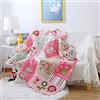Ustide trapunta reversibile per lettino da bambini, in cotone, Cotone, Gilrs With Pigtail, 43x51