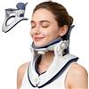 TYHBRV Dispositivo di trazione cervicale, barella regolabile per alleviare il dolore, supporto leggero per il collo per decompressione cervicale, design ergonomico per casa, ufficio e viaggio