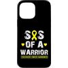 Flo Design Childhood Cancer Awareness Ou Custodia per iPhone 13 Pro Max Sis Of a Warrior Childhood Cancer Awareness Sister