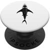 Funny Shark Ocean Predator Marine Sea Mo Shark Ocean Animals Predator Amante degli squali marini PopSockets PopGrip Adesivo