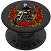 Motorbike Animals scheletro motociclista/moto scheletro PopSockets PopGrip Adesivo