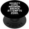 Secure System Tech Designs livello di sicurezza tentativi di violazione massimi zero Witty PopSockets PopGrip Adesivo