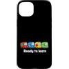 DressedForDuty Custodia per iPhone 15 Plus Cute School Bus Ready to Learn Back to School Day