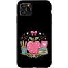 Learning Lane Designs Custodia per iPhone 11 Pro Max Carino Apple Libri Matite Scuola Istruzione