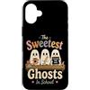 The Coffee & Ghost Club Custodia per iPhone 16 Plus Dolce Insegnante Fantasmi Scuola Halloween Carino Spooky Fun