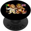 UK British Senegal Heritage Regno Unito bandiera britannico-senegalese inglese radici PopSockets PopGrip Adesivo