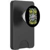 Grandio Design Introverted Intellectual Fun Fact I Don't Care - Dito medio floreale antisociale divertente PopSockets PopWallet per MagSafe