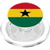 Republic of Ghana Flag Style Design Artw Bandiera Ghana cuore radici orgoglio Africa Repubblica Ghana PopSockets PopGrip per MagSafe