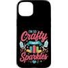 Crafting humor & DIY Creativity by NLTS Custodia per iPhone 15 Plus Sono così furbo che sudo scintille