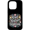 Chiarezza trambusto al giorno Custodia per iPhone 15 Pro Reset Restart Refocus Growth Productivity Mindset -
